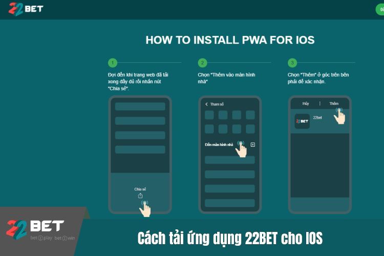 Cách tải ứng dụng 22BET cho IOS