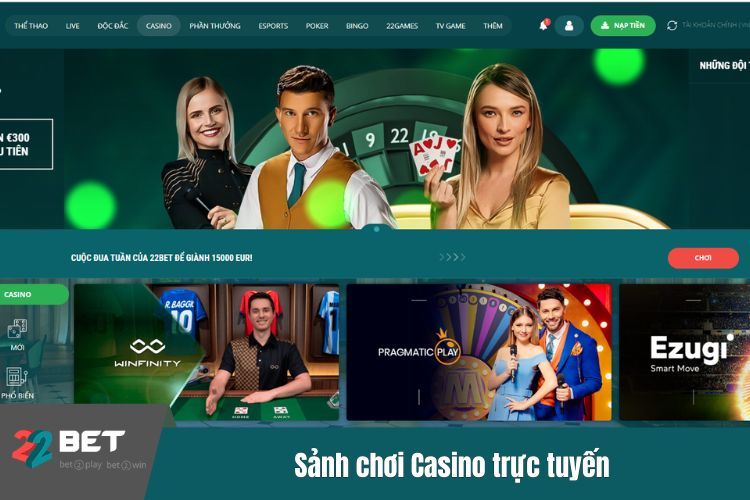 Sảnh chơi Casino trực tuyến