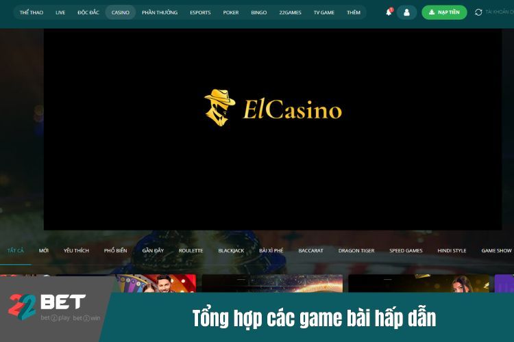 Tổng hợp các game bài hấp dẫn